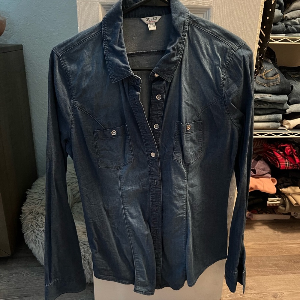 Button down Jean shirt
